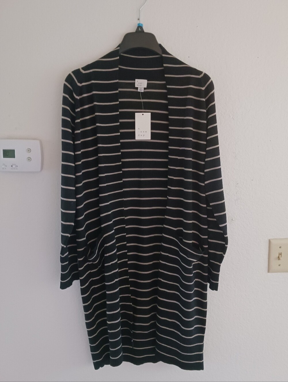 A New Day‎ Relaxed Open Stripe Cardigan